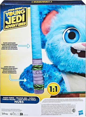 Miniatura 13 de Star Wars: Young Jedi Adventures Fuzzy Force Nubs, peluches, juguetes preescolares para niños y niñas de 3 años