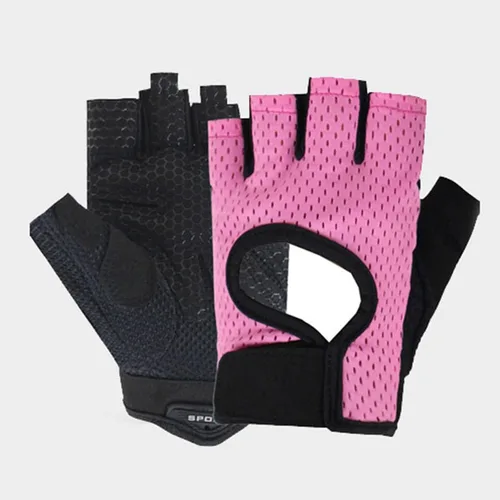 Miniatura 5 de Guantes de fitness para hombres y mujeres, antideslizantes, de silicona, transpirables, guantes de entrenamiento para levantamiento de pesas