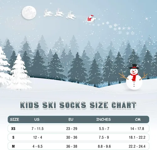 Miniatura 5 de Cimkiz Kids Ski Socks (2 Pairs3 Pairs) for Boys Girls Thick Warm for Winter Snow Skiing Snowboard Sports