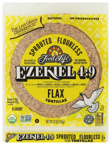 Miniatura 9 de Food for Life Tortillas orgánicas de grano entero grandes, 12 onzas
