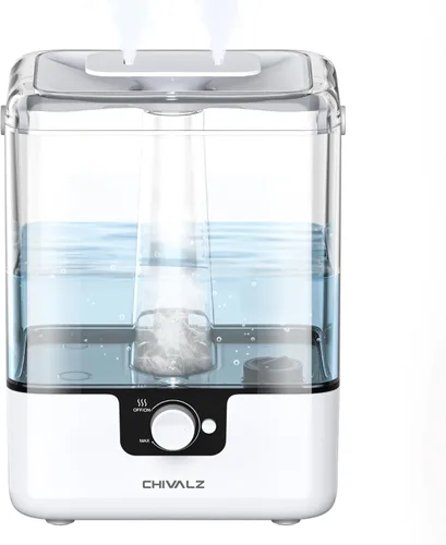 CHIVALZ Humidificadores para dormitorio, humidificadores de niebla fría de 6 L para guardería, silenciosos de 26 dB, tiempo de funcionamiento de 50