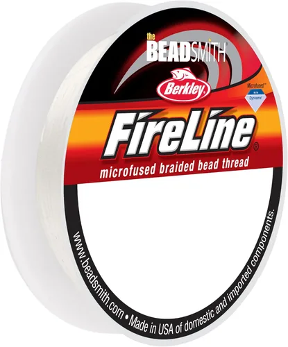 Miniatura 17 de The Beadsmith Fireline by Berkley - Hilo trenzado microfusionado - Prueba de 4 libras, diámetro de 005"/.12mm, carrete de 50 yardas, color cristal