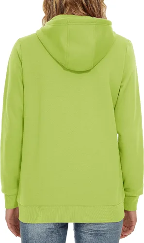 Miniatura 8 de TACVASEN Sudaderas con capucha y cremallera para mujer, ligera, de rizo francés, con cremallera completa y bolsillos