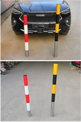 Miniatura 2 de ASSICON Bolardo de metal estacionamiento 1 unids Bolardos de estacionamiento Barreras de estacionamiento Diseño de tubería de acero Protector