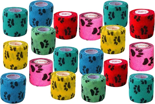 Miniatura 57 de Cinta adhesiva para veterinarios (negro) (paquete de 2) (2 pulgadas x 15 pies), autoadhesiva, adherente, cohesiva, flexible, autoadhesiva, rollo
