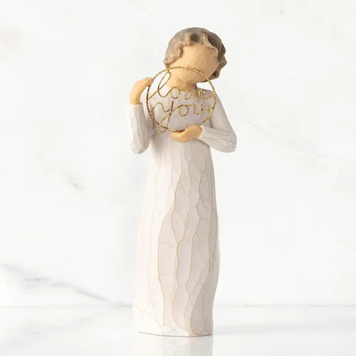 Miniatura 3 de Willow Tree Te amo, solo un pequeño recordatorio, un gesto reflexivo para cónyuges, padres, familiares y amigos, figura esculpida pintada a mano