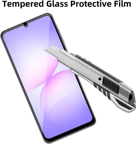 Miniatura 3 de Paquete de 4 protectores de pantalla de vidrio compatibles para Samsung Galaxy A07 5G / 4G [dureza 9H] - Vidrio templado de pantalla HD, resistente