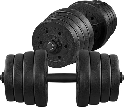 Miniatura 9 de Topeakmart Juego de mancuernas ajustables de 44 libras/66 libras, equipo de entrenamiento de fuerza para mujeres y hombres en casa, gimnasio