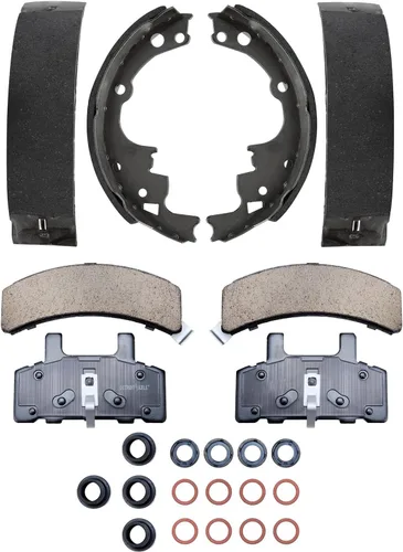 Miniatura 30 de Detroit Axle - Kit de freno trasero para Ford 2022 2023 Maverick 11.89 pulgadas rotores de freno de disco perforados y ranurados pastillas de freno