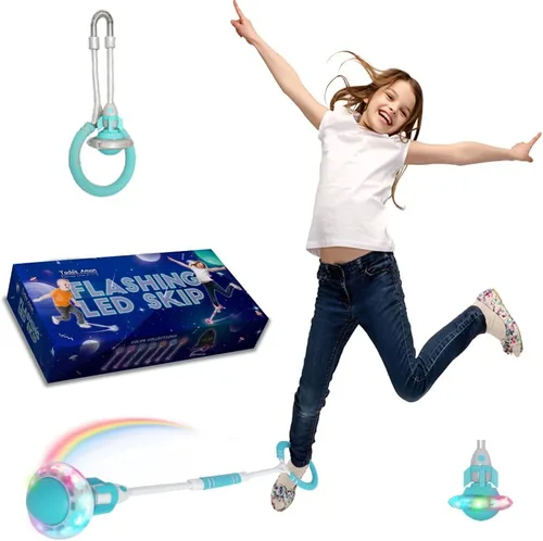 Miniatura 9 de Rocket Flashing LED Ankle Skip Fun Cool Jumping Gift for Ages 5 6 7 8 9 10+ Kids NO Battery Charging Needed Family Exercise Fitness Coordination