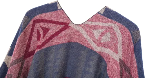 Miniatura 22 de Chales cálidos para mujer, cárdigan con frente abierto, estilo vintage, poncho