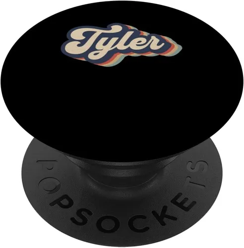 Miniatura 6 de Mens Retro Vintage Tyler Name Personalized PopSockets MagSafe PopGrip for iPhone