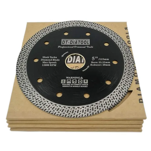 Miniatura 14 de DT-DIATOOL Hoja de granito de diamante de 4 pulgadas para azulejos de porcelana de mármol, disco de corte de diamante de cerámica con segmentos