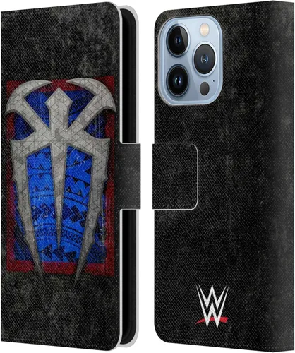 Miniatura 51 de Head Case Designs Officially Licensed WWE Distressed Logo Roman Reigns Leather Wallet Case Compatible with Apple iPhone 11