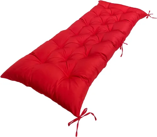 Miniatura 12 de Cojín de banco para exteriores, color negro, antideslizante, para muebles de exterior, almohadillas gruesas para sillas de patio de 40 pulgadas