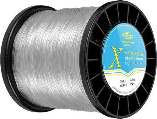 Miniatura 10 de SF - Línea de pesca monofilamento premium, carrete X-Strong de nailon mono material, línea líder para agua salada y agua dulce, Verde de alta
