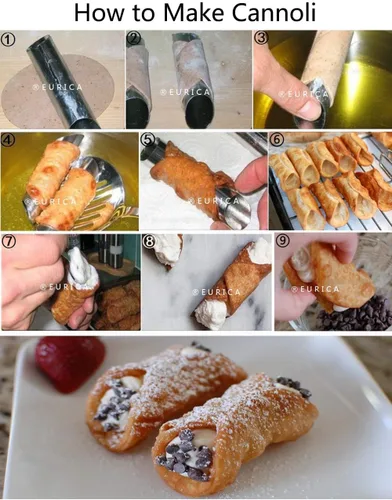 Miniatura 4 de EUICAE Tubos para Cannoli, 5 pulgadas, Grandes, Formas para Cannoli de Acero Inoxidable Antiadherentes, Moldes de Cuerno de Crema para Pastelería