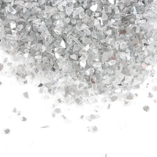 Miniatura 5 de Grava de vidrio reflectante de alto brillo, gemas de fuego, gotas de fuego, piedras de cristal de fuego, piedras para chimenea, pecera, acuario