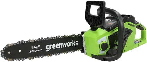 Greenworks - Motosierra inalámbrica de 40 V y 14 pulgadas, eléctrica sin cable (Excelente para limpieza después de tormentas, poda y acampar), solo