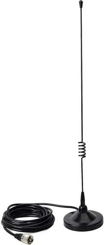 Miniatura 8 de HYS Base magnética móvil Amateur Antena de doble banda VHF 144/UHF 430MHz Whip W/13 pies RG58 Cable coaxial UHF-macho/PL259 para radios de jamón