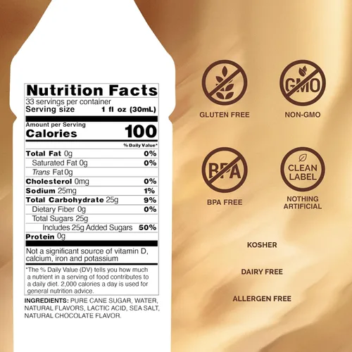 Miniatura 2 de Monin - Jarabe de chocolate negro Jarabe prémium para cócteles, bebidas calientes, batidos y más Etiqueta limpia, sin sabores artificiales, sin