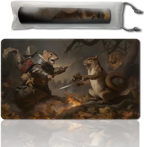 Miniatura 20 de MTG - Tapete de juego de operaciones auxiliares para MTG TCG, tapete de juego de 24 x 14 pulgadas, tapete de juego entintado con bolsa