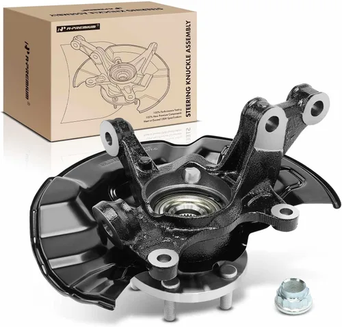 A-Premium Conjunto de nudillo de dirección y cubo de cojinete de rueda delantero izquierdo compatible con Toyota Corolla 2009-2018, Matrix