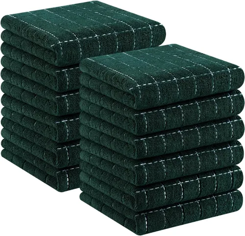 Miniatura 96 de Homaxy Paños de cocina 100% algodón de felpa, toallas de cocina ultra suaves y absorbentes para la cocina, adecuadas para secar y lavar platos