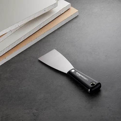 Miniatura 4 de Amazon Basics Rascador de cuchillo de masilla con mango de nailon flexible, con hoja de acero al carbono, 2 pulgadas
