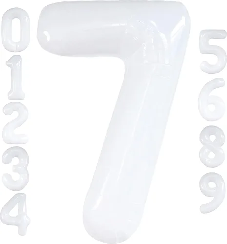 Miniatura 165 de Globo gigante plateado del número 0 de 40 pulgadas – Globo Mylar del número 0 Globo plateado 0 para decoraciones de fiesta Globo plateado