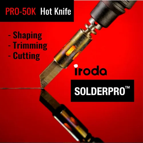 Miniatura 3 de IRODA SolderPro Kit de soldador de butano original 50K 4 en 1 inalámbrico 30-70 W grado profesional 18s herramienta de calor multifunción