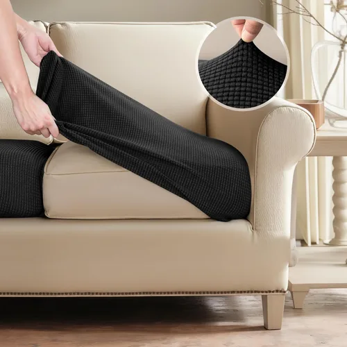 Miniatura 5 de SUBRTEX Funda Deslizable para Sofá RV de Múltiples Asientos Fundas Protectoras Loveseat Elástica Duradera Sofá Spandex Elástico Protector de Muebles