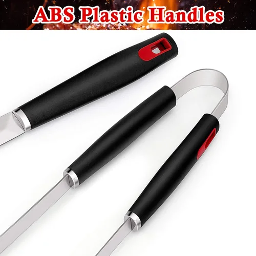 Miniatura 2 de HaSteeL Juego de 7 accesorios para parrilla de barbacoa, juego de herramientas de parrilla de acero inoxidable con bolsa de almacenamiento, espátula