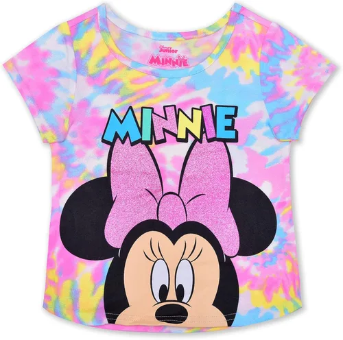 Miniatura 2 de Disney Minnie Mouse - Conjunto de camiseta y pantalones cortos para niñas, niños pequeños y pequeños, multicolor