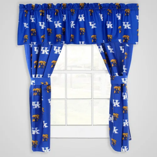 Miniatura 3 de College Covers Everything Comfy Kentucky Wildcats - Juego de paneles de cortina, 2 paneles, 2 alzapaños a juego, 42 pulgadas de ancho por 63