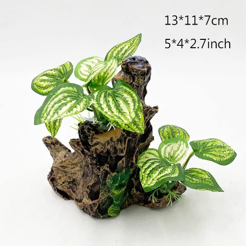 Miniatura 6 de Betta Fish Tank - Decoración de cueva para acuario, accesorios de decoración de acuario, almohadilla de hoja de betta, hamaca