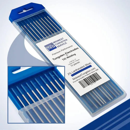 Miniatura 8 de Midwest Tungsten Service Electrodos de soldadura TIG de tungsteno paquete de 10 unidades (azul - 2% tungsteno lantanado (WL20/EWLa-2), 1/8 pulgadas