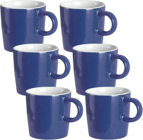Miniatura 11 de homEdge Mini Taza de Espresso de Porcelana, 4 Onzas / 120 ml Pequeñas Tazas de Café Cerámicas Demitasse para Espresso, Té - Juego de 6, Turquesa