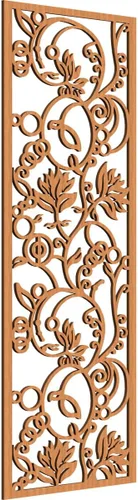 Miniatura 179 de 9 3/8"W x 24 3/8"H x 1/4"T Caspio Decorativos Paneles De Pared De Madera De Calado, Roble Rojo rojo (Red Oak)