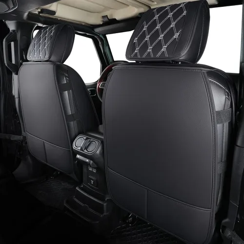 Miniatura 2 de Aierxuan Jeep Wrangler JK JL - Fundas para el asiento delantero, de ajuste personalizado, 2/4 puertas, para camionetas 2007-2026 Unlimited X Rubicon