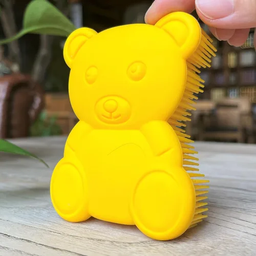 Miniatura 18 de Cepillo sensorial prémium para niños o autismo, limpiador corporal de silicona suave, 2 en 1, cepillos sensoriales para terapia ocupacional, esponja