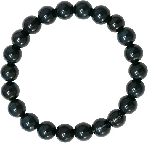 Miniatura 343 de Amazing Gemstone Pulsera de cristal para mujeres y hombres, pulsera de cristal curativo de protección, pulsera elástica con cuentas de piedras