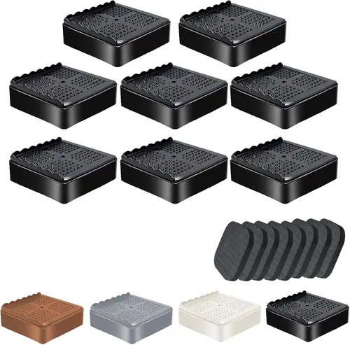 Miniatura 27 de Elevadores de Muebles Resistentes Elevadores de Cama Ajustables Bloques de Elevación 4, 3, 2 pulgadas para Sofá, Sillón, Mesa, Escritorio, Patas