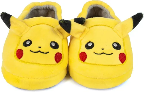 Miniatura 5 de Pokemon Pikachu - Pantuflas para niños y niñas con personajes 3D, Amarillo