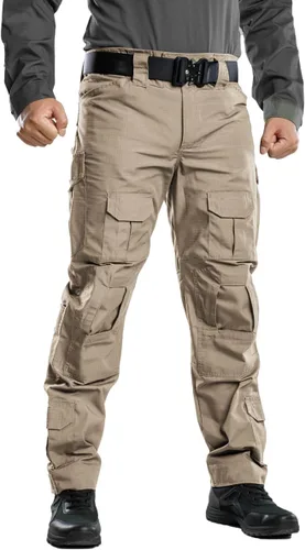 Miniatura 4 de TRGPSG Men's Hiking Pants Casual Cargo Pants Camo Work Tactical Pants with Multi Pocket