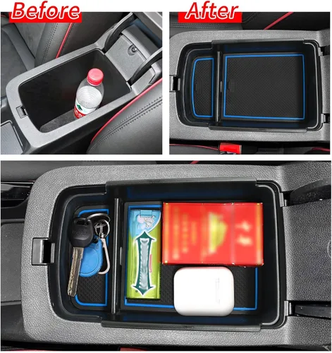 Miniatura 2 de smabee Bandeja organizadora de consola central, para Chevy Trax 2024 2025 2026, accesorios y reposabrazos, caja de almacenamiento para 2024 2025 Azul