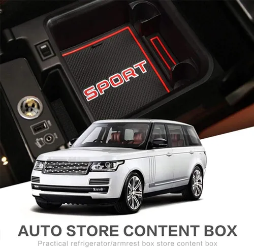 Miniatura 2 de YIWANG Caja de almacenamiento de reposabrazos central para Land Rover Range Rover Vogue 2013-2019 con refrigerador