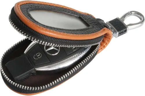 Miniatura 14 de Funda Universal Premium para Llavero de Coche de Cuero Genuino Portador de Llavero Inteligente de Coche para Llavero Remoto