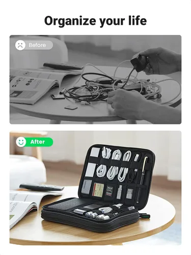 Miniatura 6 de UGREEN Paquete de estuche para auriculares con bolsa organizadora de viaje