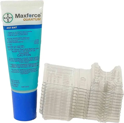 Miniatura 3 de Maxforce Quantum 0.03% Imidacloprid - Cebo líquido de control de hormigas con 10 estaciones, Botella de 120 gramos